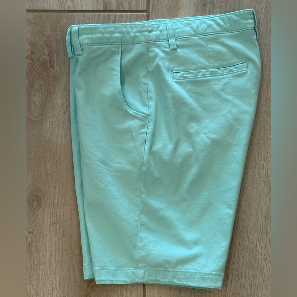 Shore Turquoise Flat Front Shorts